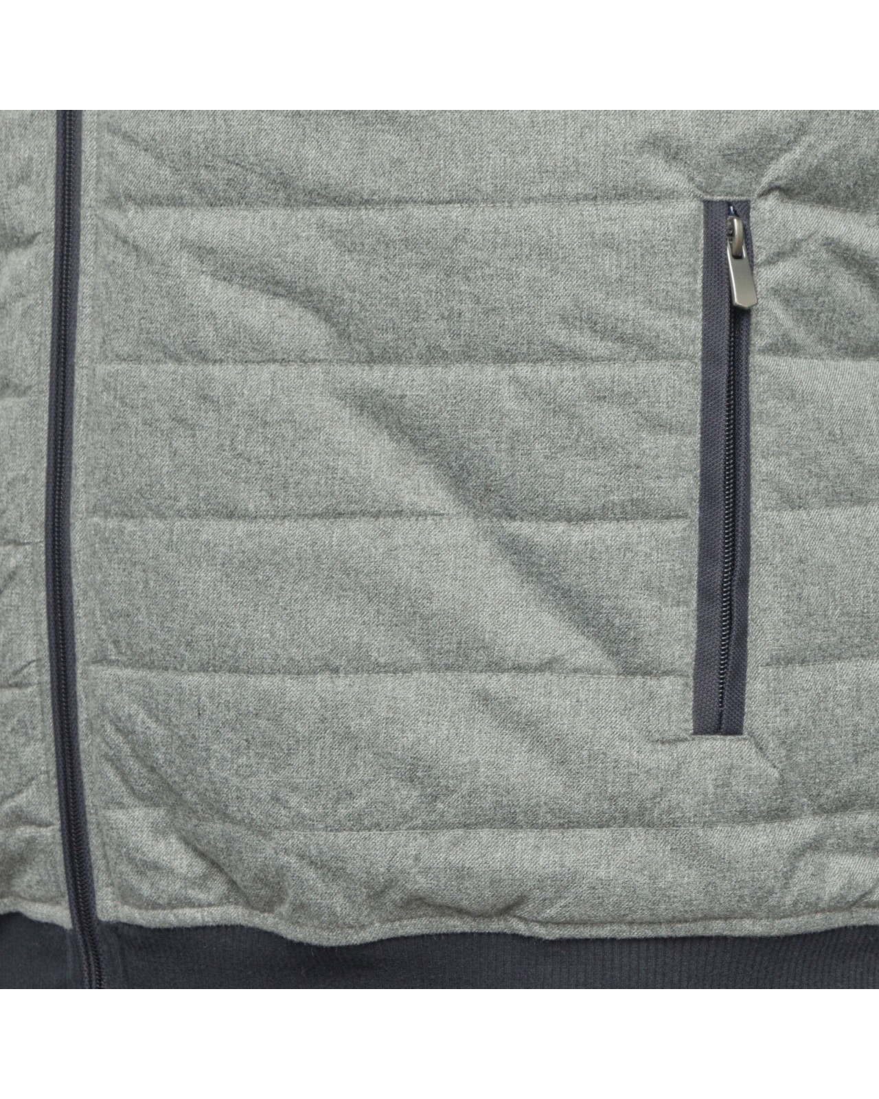 Blouson bi-matière Maneven grande taille bleu marine