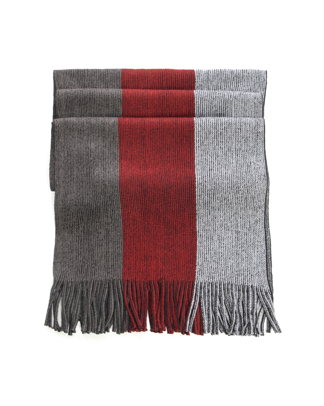 Echarpe Bugatti à rayures bordeaux