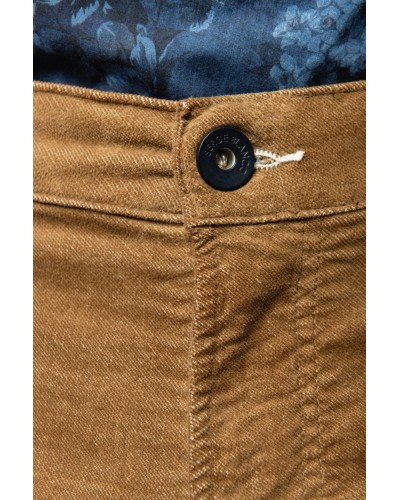 Pantalon Serge Blanco en velours grande taille camel