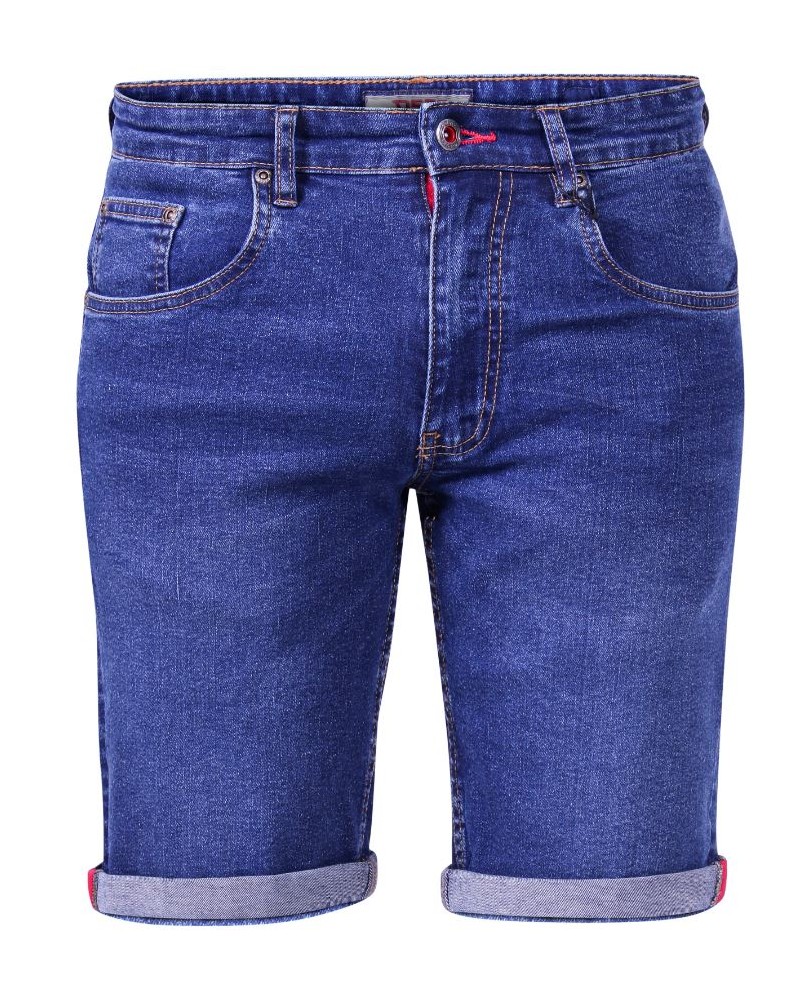 Short en jean Duke grande taille bleu indigo