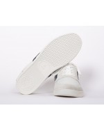 Sneakers en cuir Faguo Hazel grande taille blanc