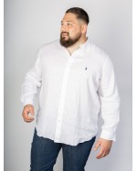 Chemise Ralph Lauren grande taille en lin blanc