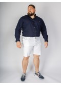 Short chino 1214 grande taille avec ceinture blanc