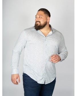 Chemise Hugo Boss grande taille flexweave blanc