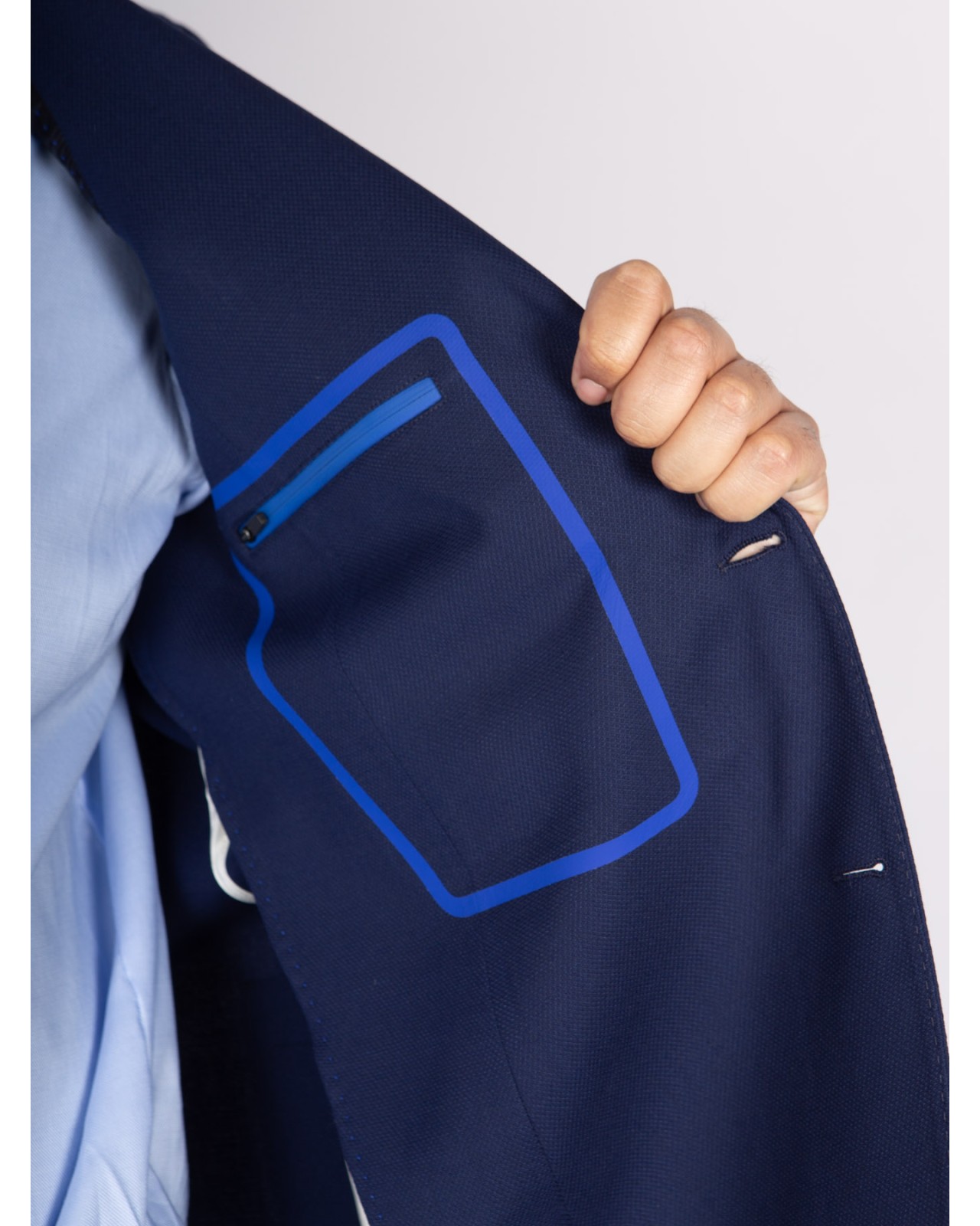 Veste armurée Digel grande taille bleu