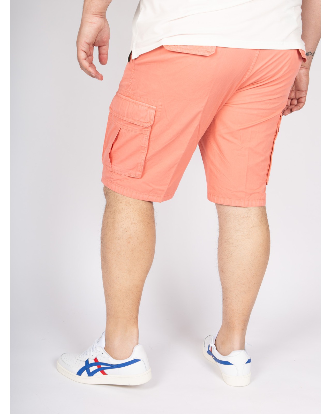 Short cargo Bugatti grande taille rose