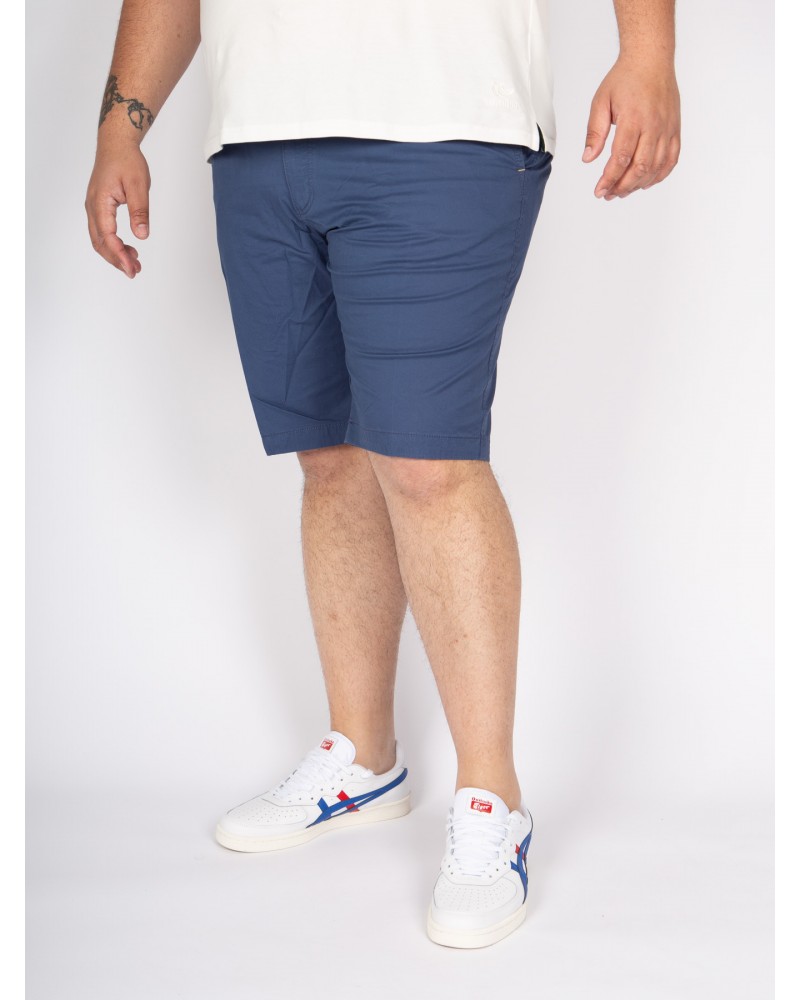 Short chino Bugatti grande taille bleu