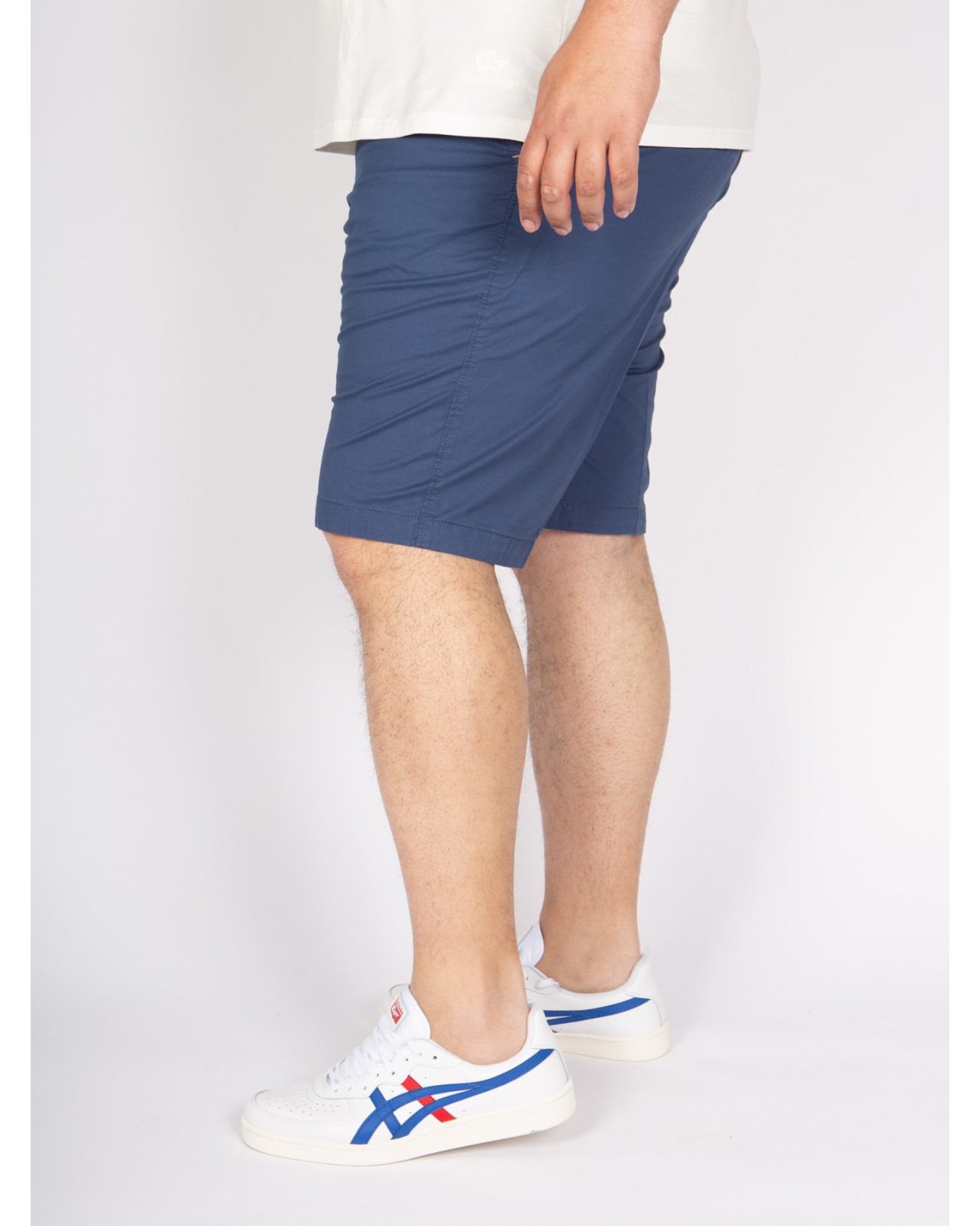 Short chino Bugatti grande taille bleu