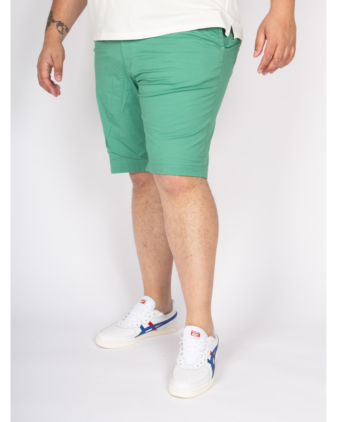 Short chino Bugatti grande taille vert