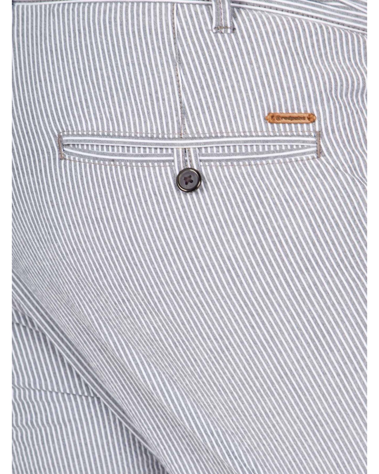 Short chino Redpoint gaufré seersucker grande taille bleu marine