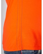 Tee Shirt col rond San Roch imprimé grande taille orange