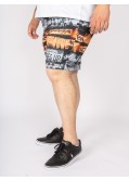 Short de bain Abraxas grande taille fantaisie orange