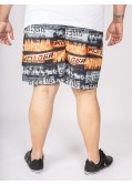 Short de bain Abraxas grande taille fantaisie orange