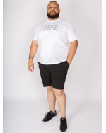 Short chino 1214 grande taille avec ceinture noir