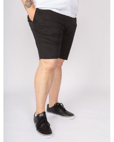 Short chino 1214 grande taille avec ceinture noir