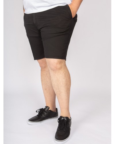 Short chino 1214 grande taille avec ceinture noir