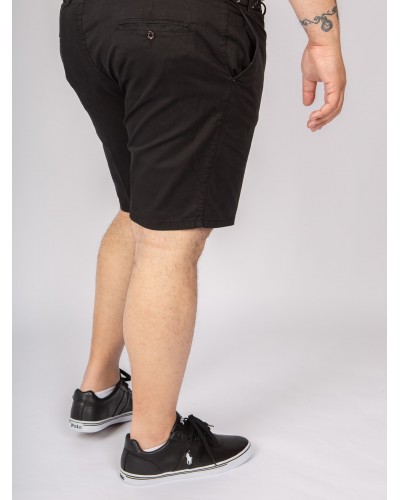 Short chino 1214 grande taille avec ceinture noir