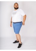 Short chino 1214 grande taille avec ceinture bleu