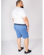 Short chino 1214 grande taille avec ceinture bleu