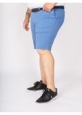 Short chino 1214 grande taille avec ceinture bleu
