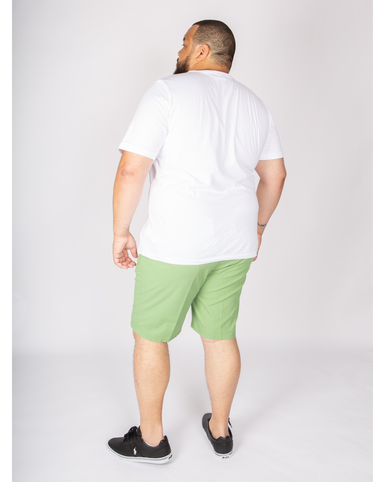 Short chino 1214 grande taille armuré vert