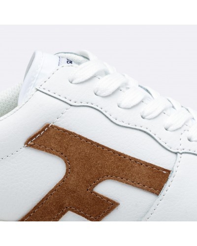 Sneakers Hazel Faguo grande taille blanc