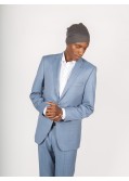 Veste de costume bleu clair pour homme grand du 52 au 62