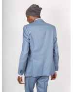 Veste de costume bleu clair pour homme grand du 52 au 62