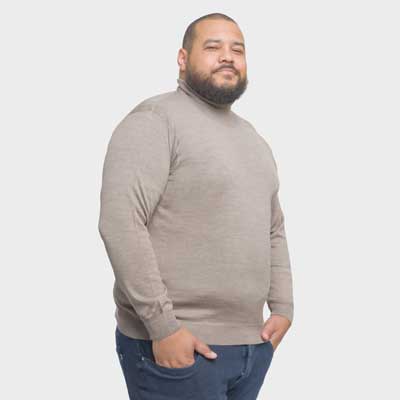 pull grande taille coll rond