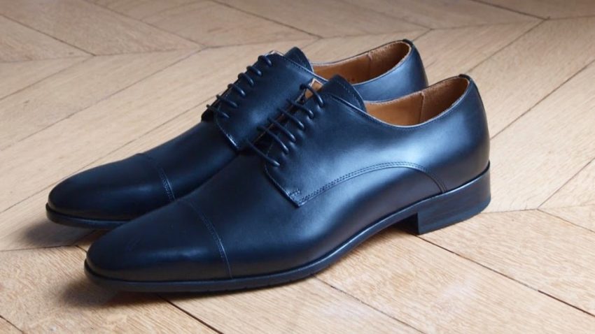 Chaussures derby Paul Edwards spéciales pieds larges grande taille cognac