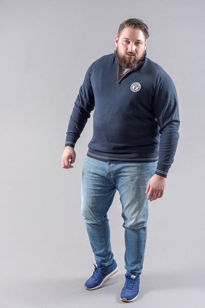 Pull grande taille homme fort