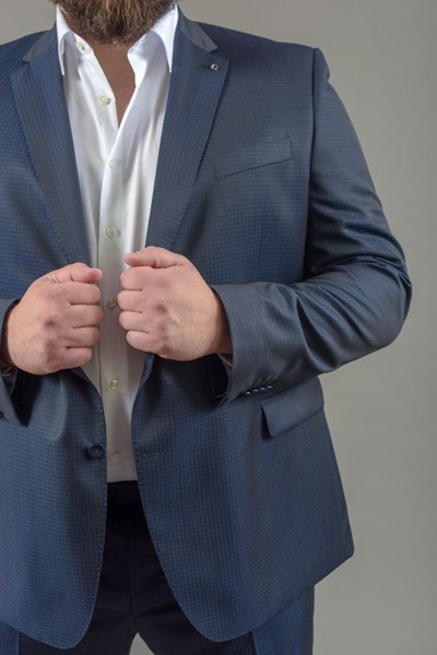 Veste de costume bleu marine homme fort - SF