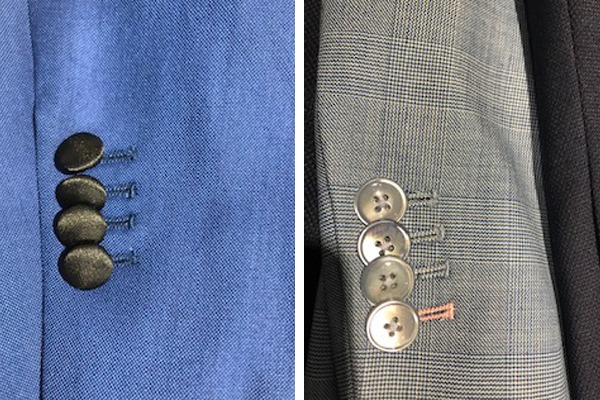 Boutons recouvert et en nacre