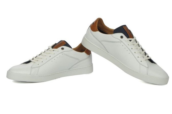 Basket blenche homme