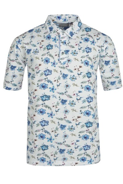 Polo grande taille fleuris