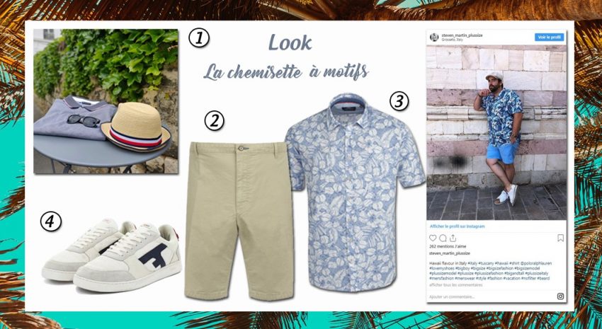 Look avec une chemisette à fleur