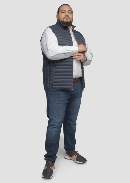 jean délavé pour homme fort