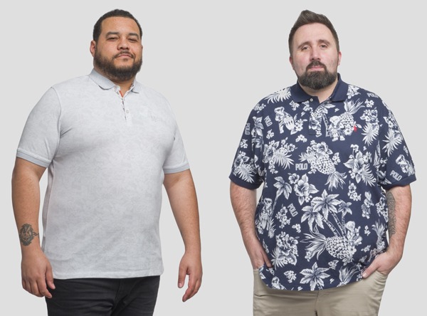 Polos pour homme grande taille à motifs