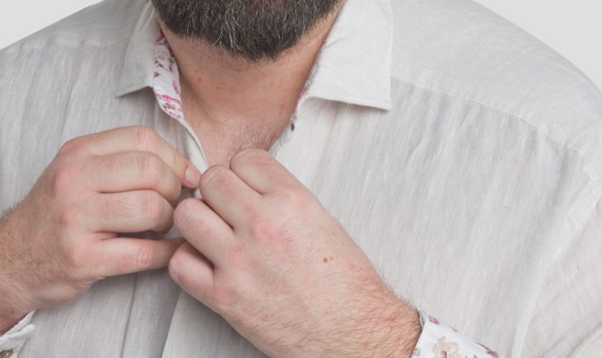 Col italien pour homme grande taille