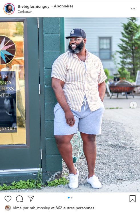 homme grande taille short