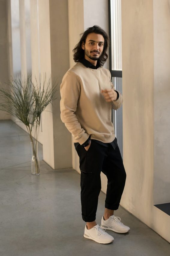 Sweat-shirt et chemise