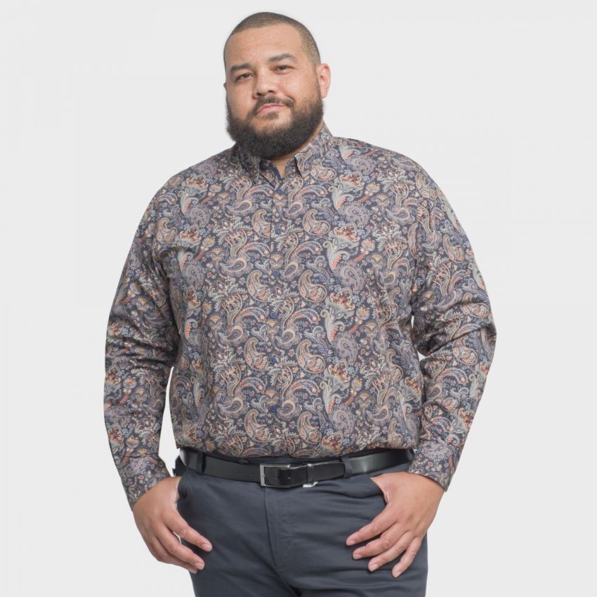 Chemise à grands motifs cachemire