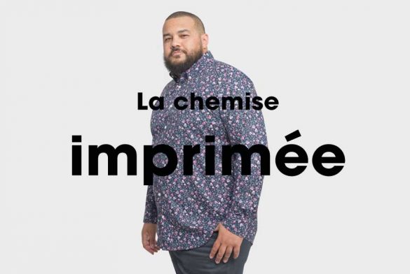 chemise imprimée grande taille