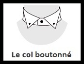 col boutonné