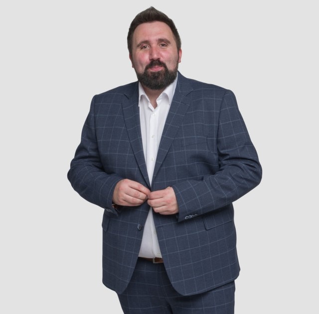 Costume à carreaux grande taille