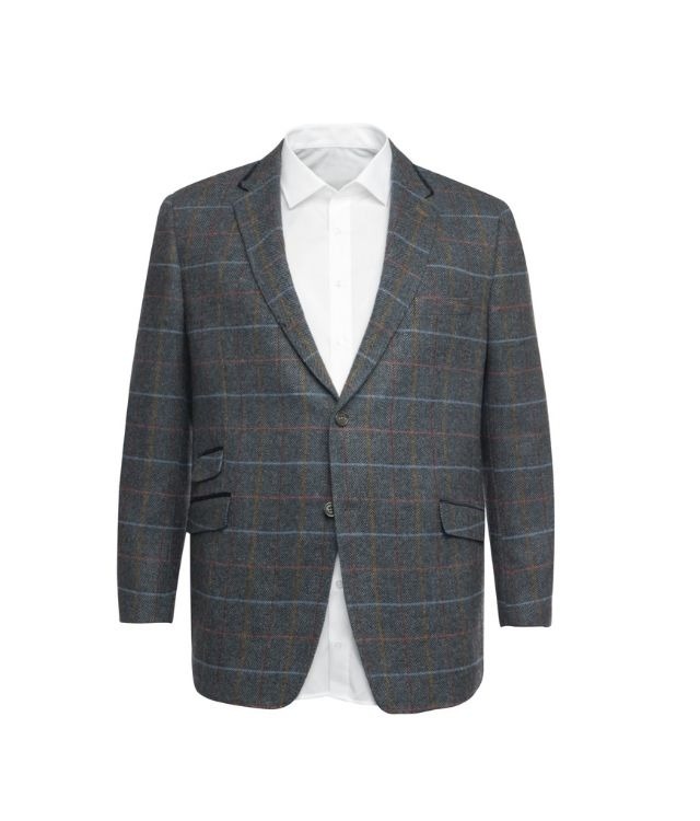 Veste Skopes à carreaux grande taille bleu