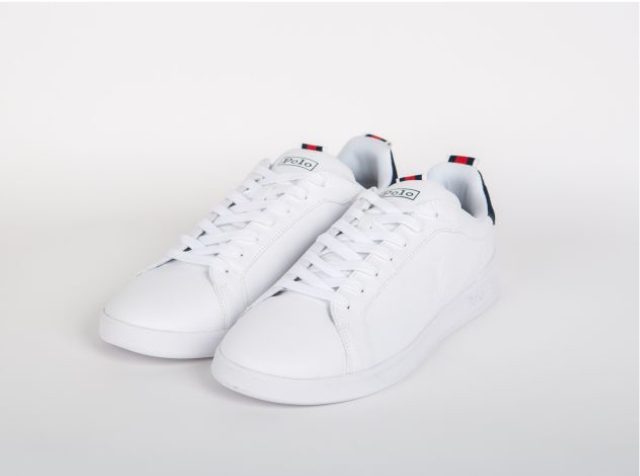 Sneakers Blanche Hight Top Ralph Lauren - Size Factory 