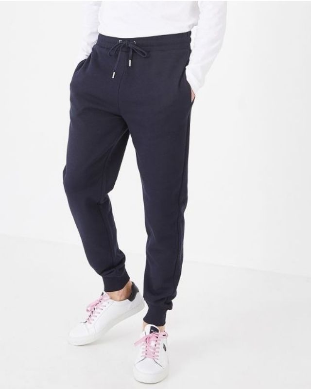 Bas de survêtement zippé Eden Park grande taille bleu marine 