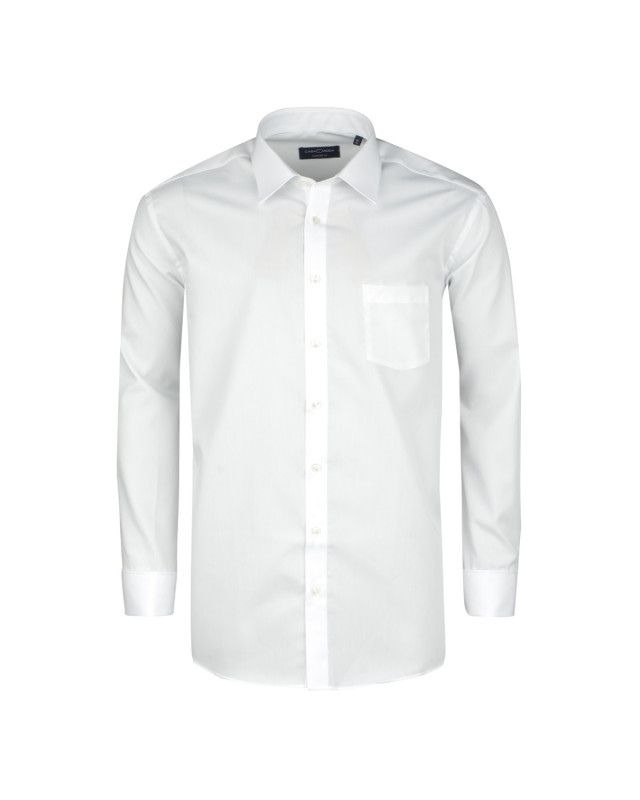 Chemise popeline Casa Moda Looks homme grande taille en coton blanche