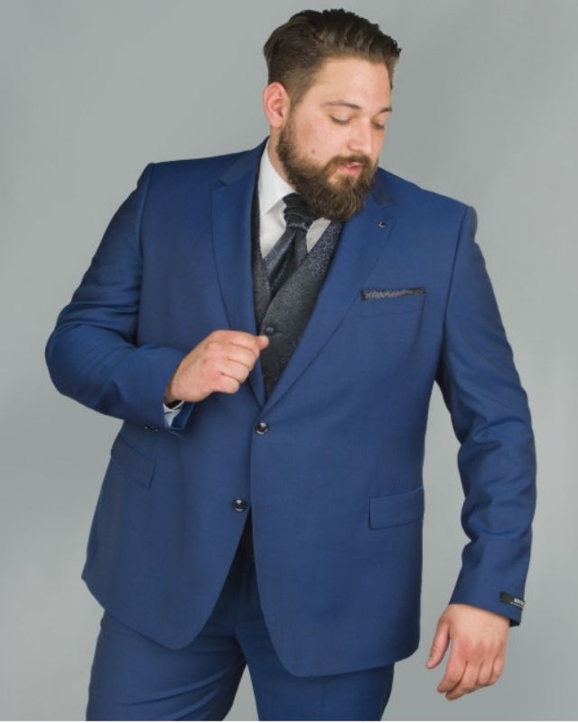 Look homme grande taille chic costume